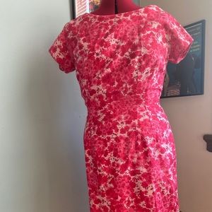 1960s floral coton day dress - minor pulled seams
